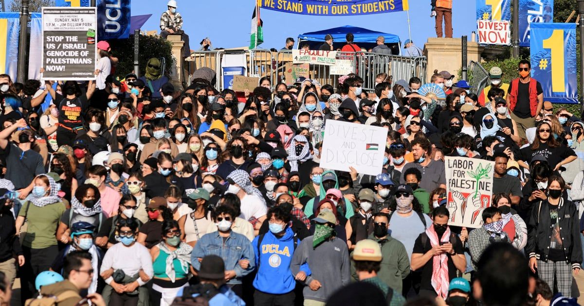 أكاديميون بجامعة كاليفورنيا يضربون دعماً لاحتجاجات مؤيدة لفلسطين