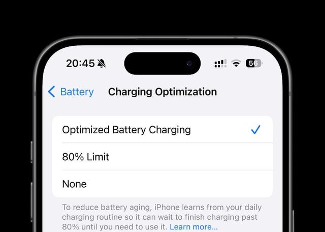 الآيفون لا يشحن أكثر من 80%.. لا داعي للقلق