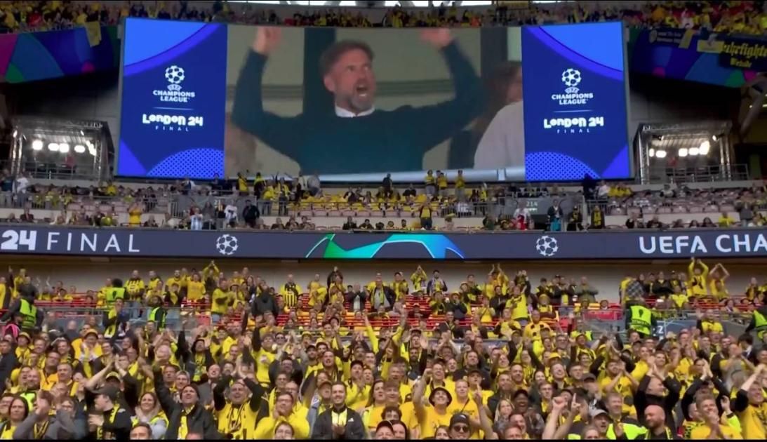 فيديو| يورجن كلوب يشعل مدرجات نهائي دوري أبطال أوروبا