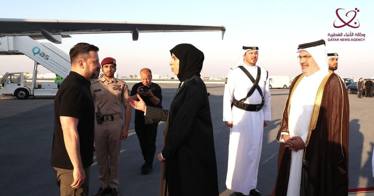 زيلينسكي يصل قطر في زيارة عمل