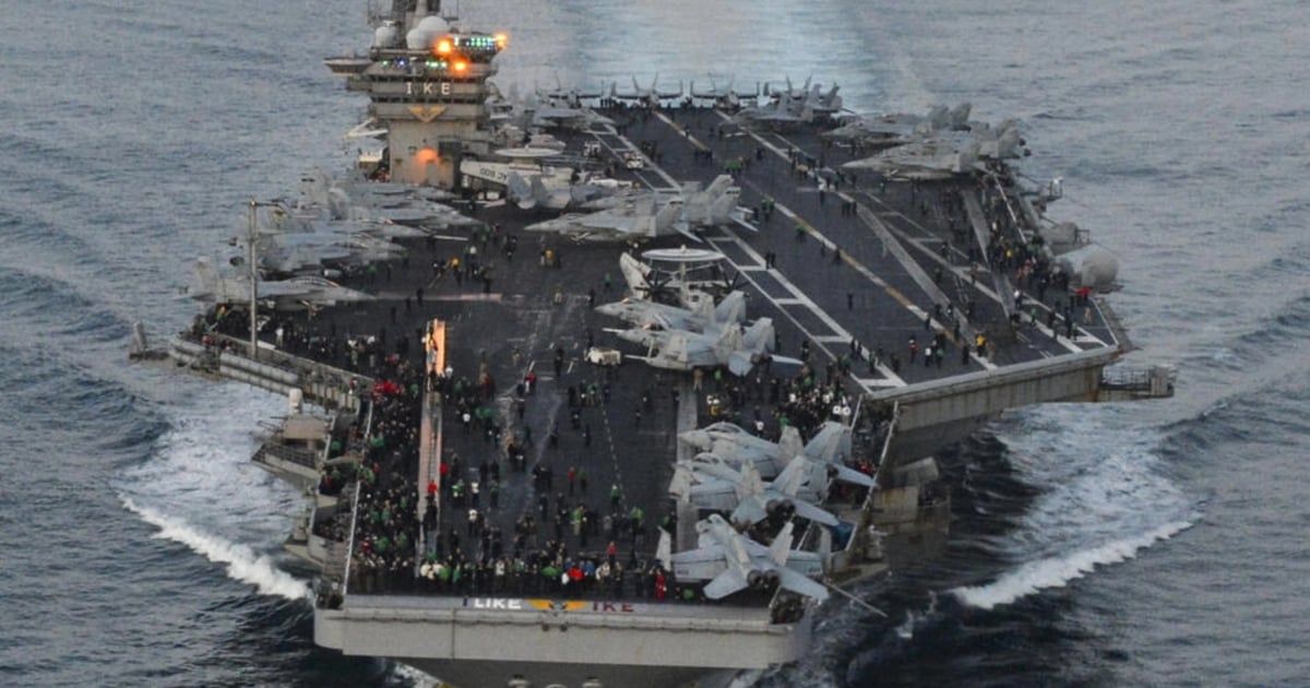 ما حقيقة فيديو متداول لإصابة حاملة الطائرات الأمريكية أيزنهاور؟