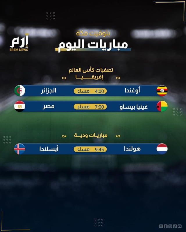 مواعيد مباريات اليوم والقنوات الناقلة