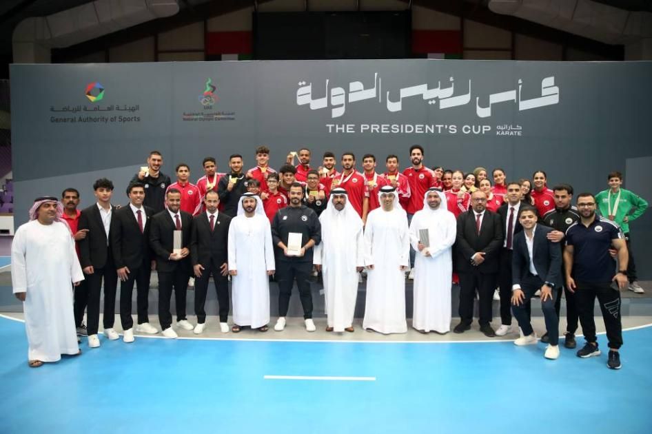 الشارقة بطل كأس رئيس الدولة للكاراتيه للرجال والسيدات