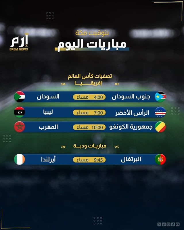 مواعيد مباريات اليوم والقنوات الناقلة