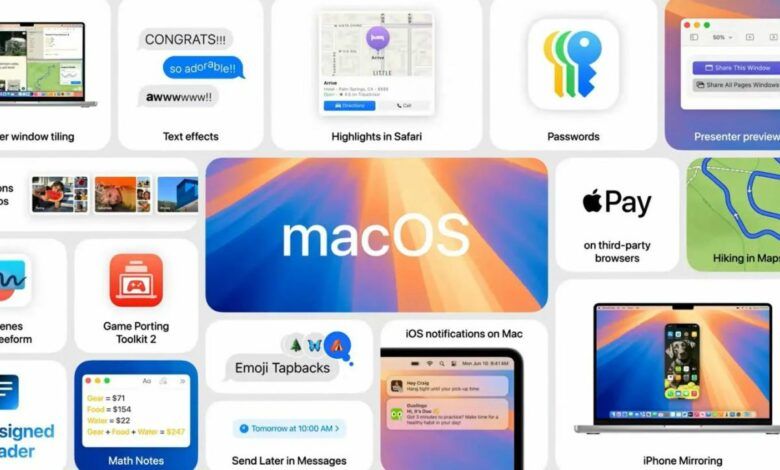 حواسيب ماك المتوافقة مع نظام macOS Sequoia الجديد - موقع الخليج الان