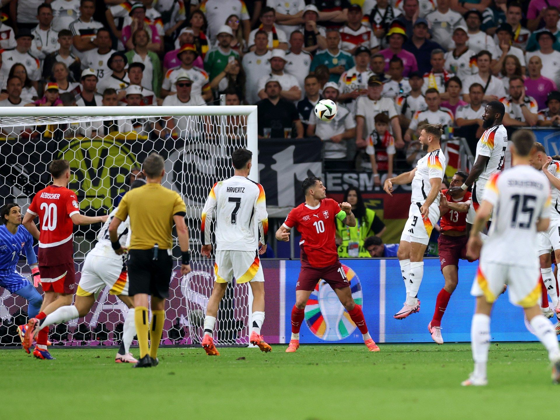 شاهد.. ألمانيا تحسم الصدارة بتعادل مثير مع سويسرا والمجر تهزم أسكتلندا - موقع الخليج الان