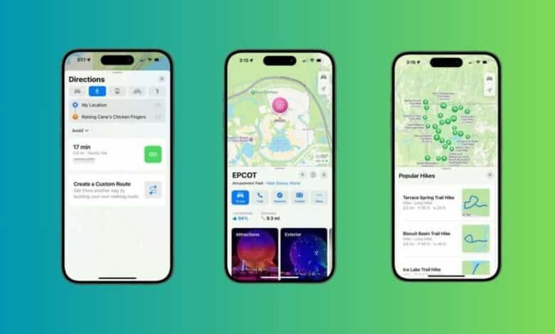 أهم المزايا القادمة إلى خرائط آبل في نظام iOS 18  - موقع الخليج الان