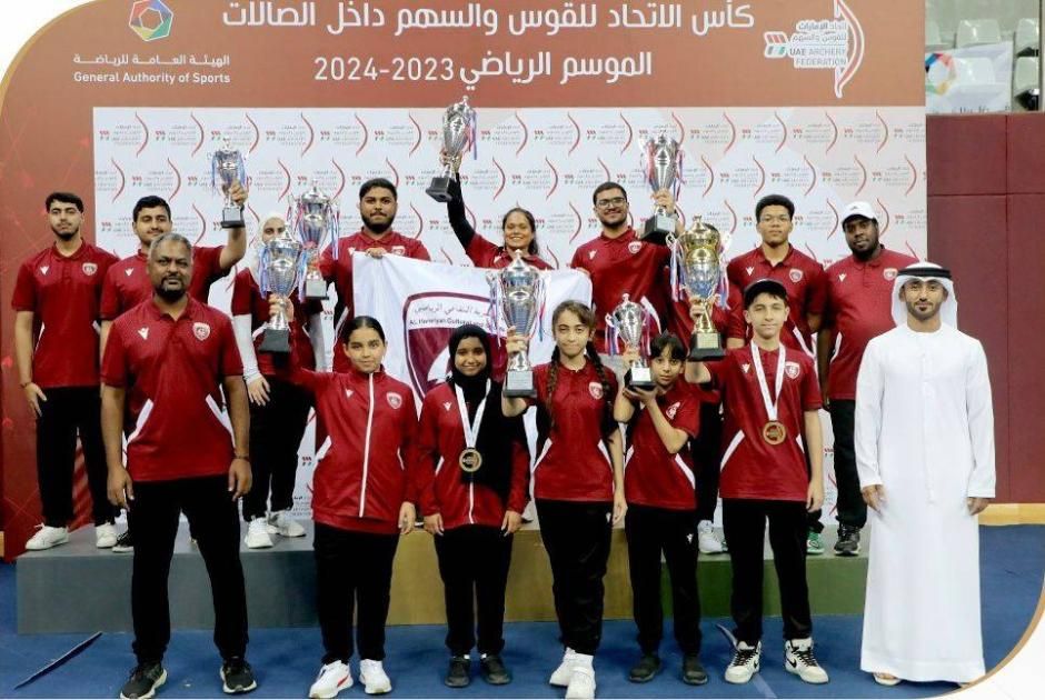 الحمرية يحتفي بفريق القوس والسهم بطل كأس الاتحاد