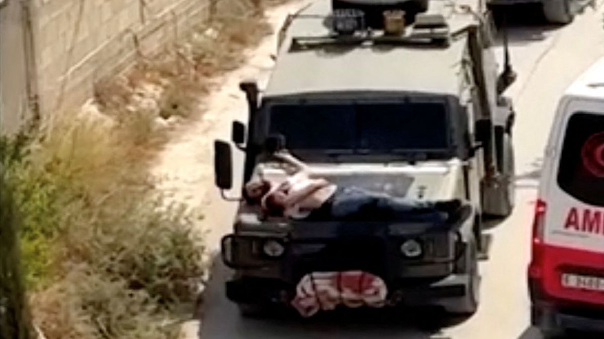 أمريكا تعلق على تقييد جريح فلسطيني بمقدمة جيب إسرائيلي (فيديو)