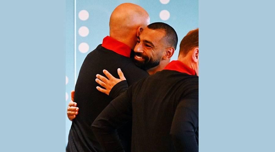 ليفربول يحتفي بانضمام محمد صلاح للتدريبات