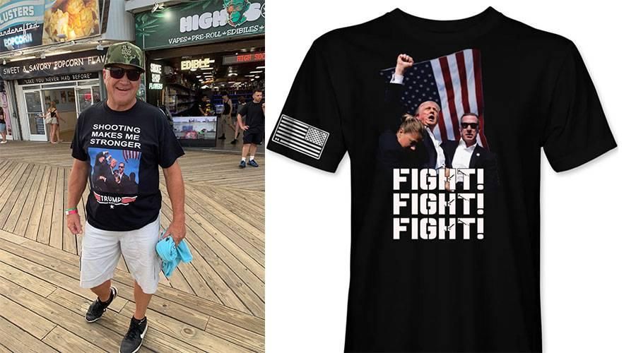 بالفيديو| قمصان محاولة اغتيال ترامب تغزو الأسواق بسرعة مذهلة