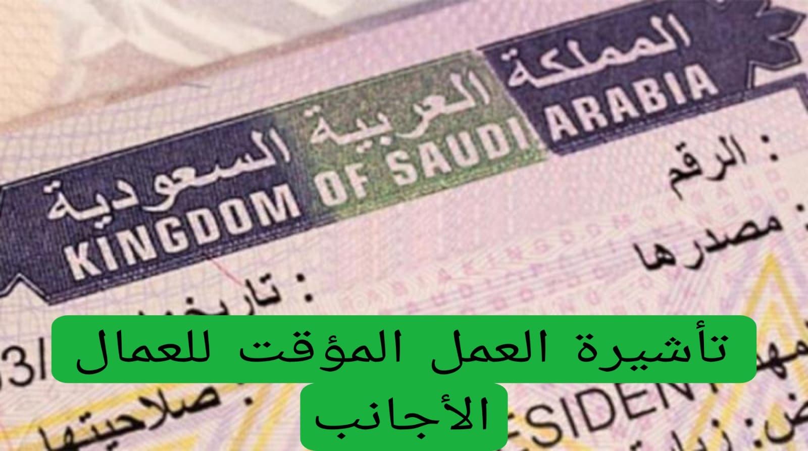 الحكومة السعودية تُبشر العمال الأجانب بأمر هام خاص بتأشيرة العمل - موقع الخليج الان