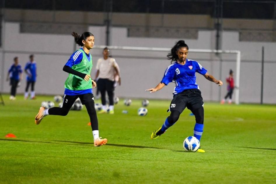 منتخب الناشئات يؤدي حصته التدريبية الثانية