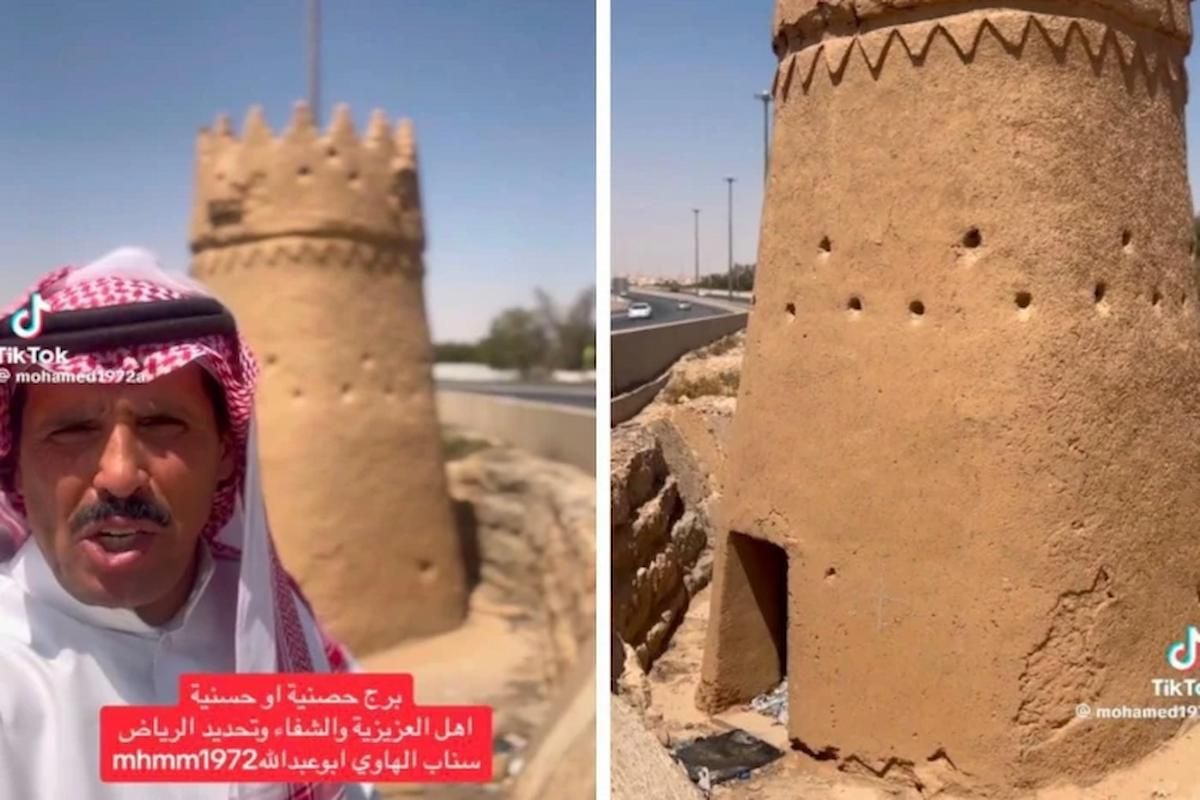 مهتم بالتاريخ السعودي يكشف... تفاصيل برج حصينة في العاصمة الرياض وتاريخ بنائه وموقعه - موقع الخليج الان
