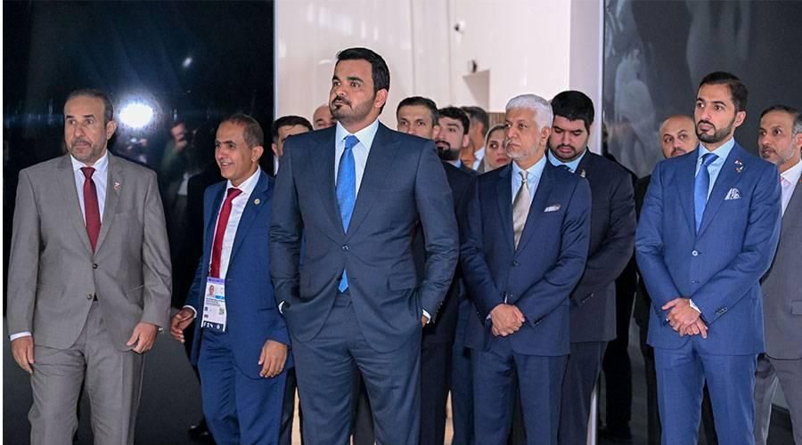 راشد بن حميد يستقبل ضيوف «البيت الأولمبي»