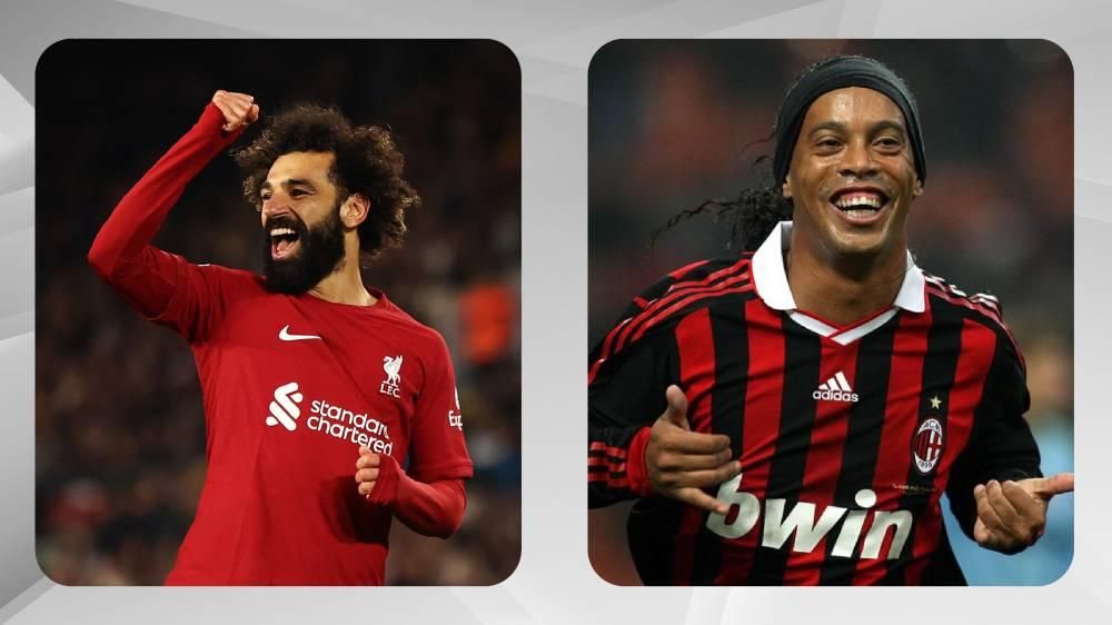 رونالدينهو يمدح محمد صلاح ويشبه الدول العربية بالبرازيل