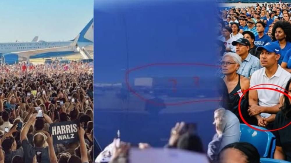 اتهامات لحملة كامالا هاريس بتزييف صور الحشود الانتخابية