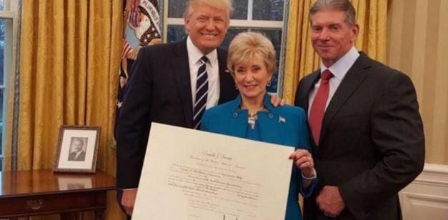 ترامب يختار ليندا مكماهون زوجة أيقونة المصارعة ضمن فريقه الانتقالي