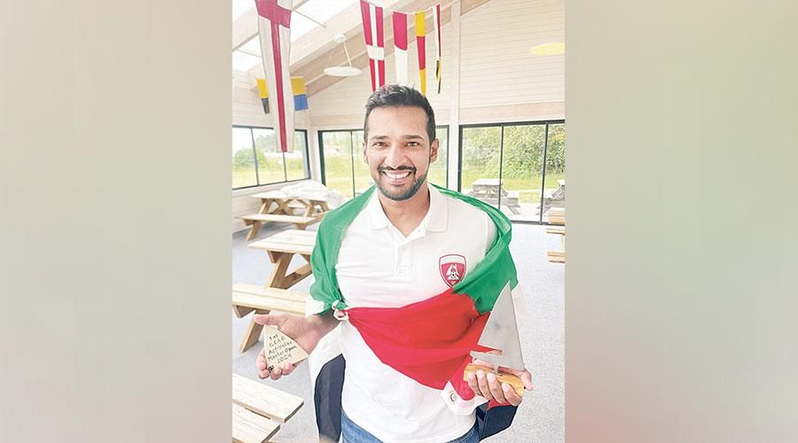 ذهبية وبرونزية لعادل خالد في بطولة أوروبا للشراع