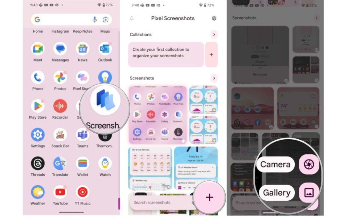 كيفية استخدام تطبيق Pixel Screenshots الجديد من جوجل - موقع الخليج الان