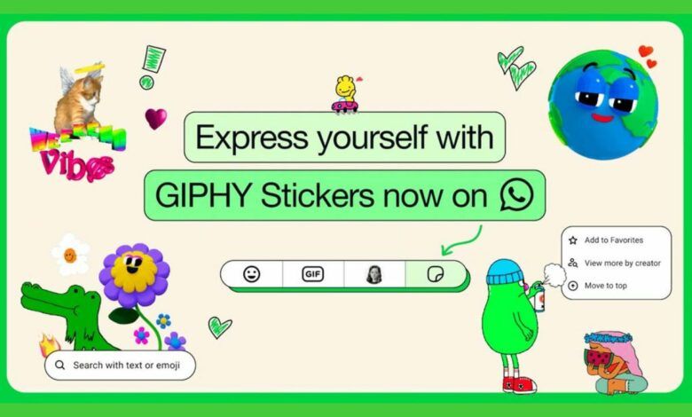 واتساب تطرح ميزة البحث عن الملصقات عبر GIPHY في هواتف آيفون - موقع الخليج الان