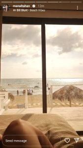 عزلت نفسها بمكان مطل على البحر.. ممثلة لبنانيّة تُعلن إصابتها بـ”كورونا” (صور)