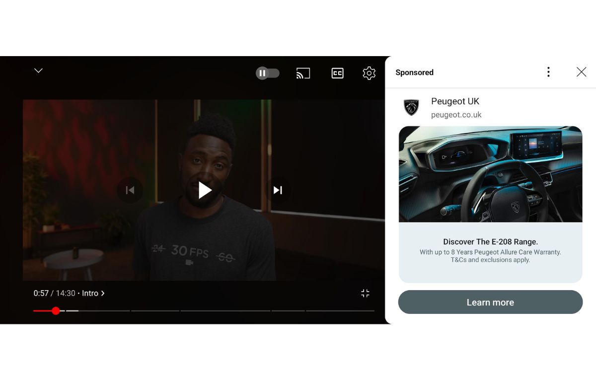 يوتيوب تعرض الإعلانات عند إيقاف تشغيل مقطع فيديو عبر التلفاز - موقع الخليج الان