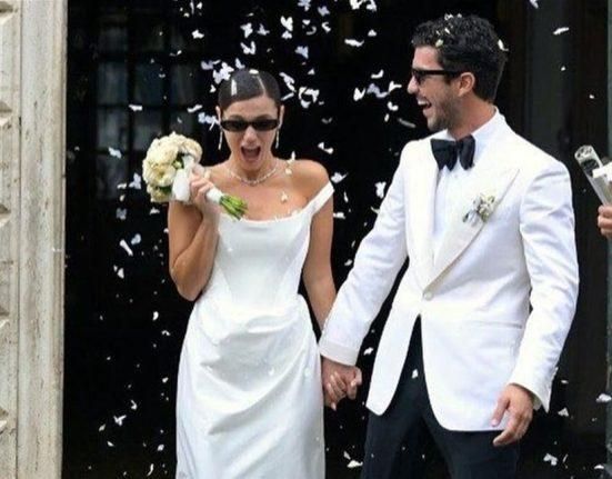 هي من أصل لبناني.. ممثلة تركية شهيرة تكشف سبب غياب عائلتها عن زفافها في روما