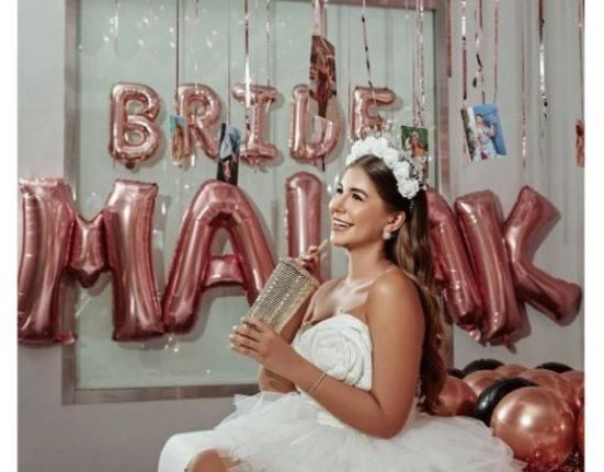 بالصور – ملك قورة تحتفل بليلة حنّائها