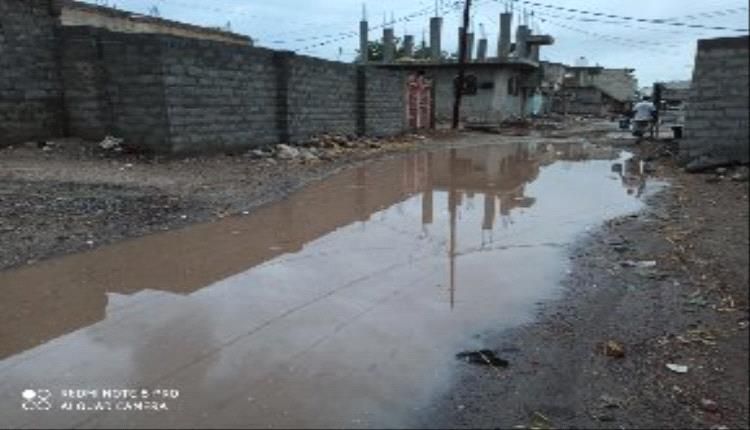 هطول أمطار غزيرة بتبن لحج