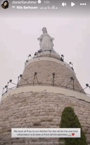 “ستحمينا وتخلصنا من كل هذا الظلام”… دانييلا رحمة: علينا أن نصلي لأمنا مريم العذراء