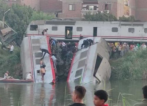 "منها أسماء المصابين".. السكة الحديد توضح تفاصيل "تصادم قطاري المنيا" على ترعة الإبراهيمية اليوم الأحد 13 أكتوبر "ب أسماء المصابين"