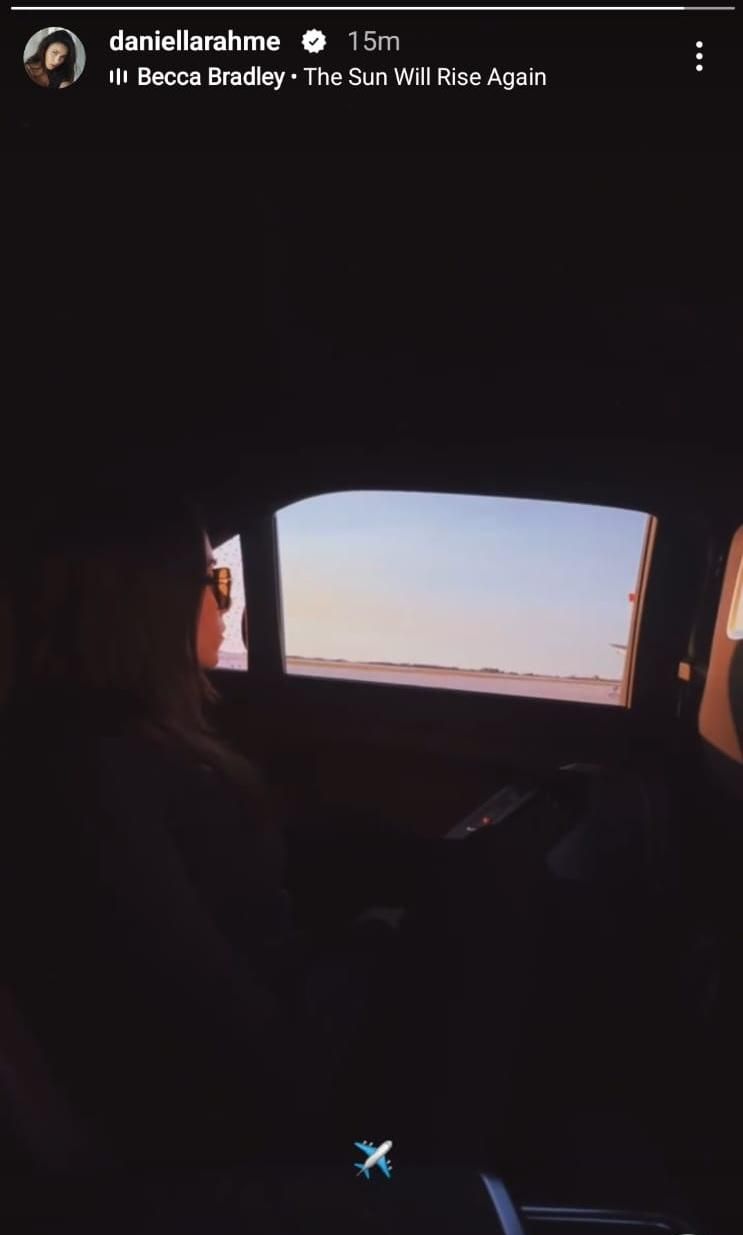 بالصورة: دانييلا رحمة غادرت لبنان