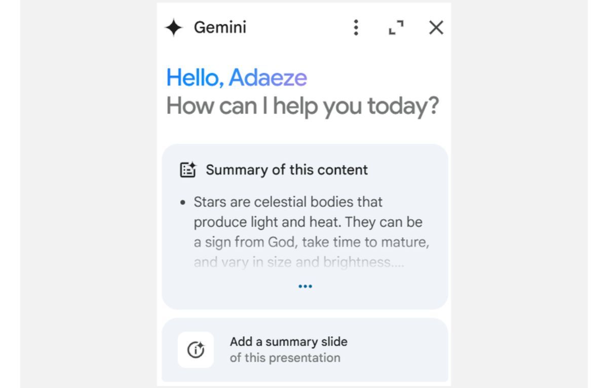 روبوت Gemini في Google Slides.. كيف تستخدم الذكاء الاصطناعي لإنشاء عروض تقديمية مميزة؟ - موقع الخليج الان