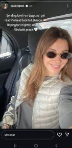 بالصورة نانسي عجرم عائدة إلى لبنان… وهذا ما تمنّته