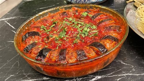 طريقة عمل الباذنجان علي الطريقة التركية مش هتعمليها بطريقتك تاني طعمه أحلي من اللحمة وجربي بنفسك