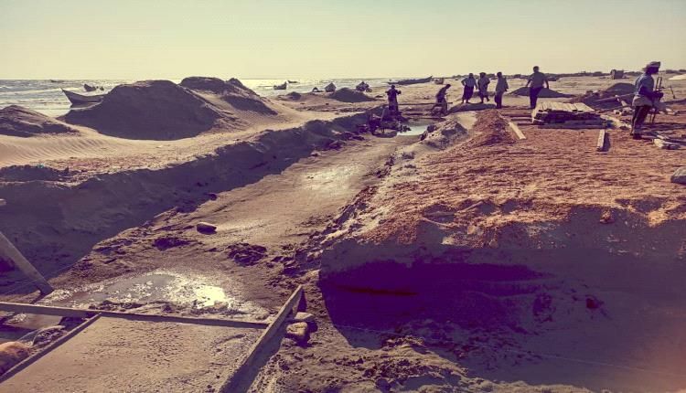 شبوة .. تواصل العمل في أول مشروع سمكي بمنطقة عرقة رضوم بتمويل الإمارات