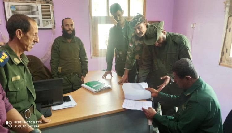 نزول لجنة امنية لتفقد اوضاع ادارة الاحوال المدنية بلحج