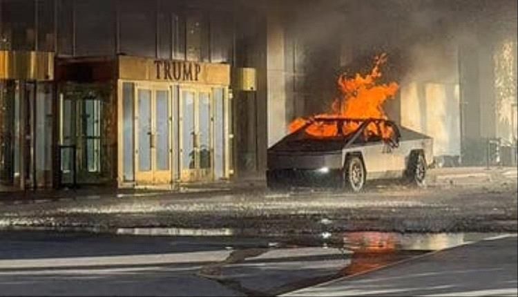 أول صورة لمنفذ تفجير تسلا أمام فندق ترامب