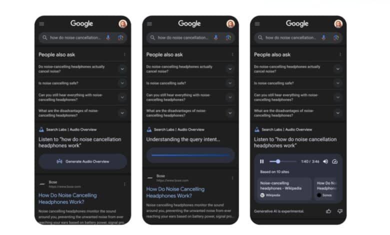 جوجل تختبر إطلاق ملخصات صوتية للنتائج في محرك البحث - الخليج الان