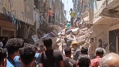 انهيار عقارين في حدائق القبة وإصابة شخصين.. والبحث جارٍ عن مفقودين - الخليج الان
