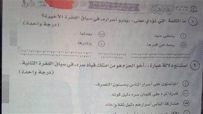 بعد بدء اللجان.. تداول امتحان اللغة العربية للثانوية العامة على جروبات التليجرام - الخليج الان