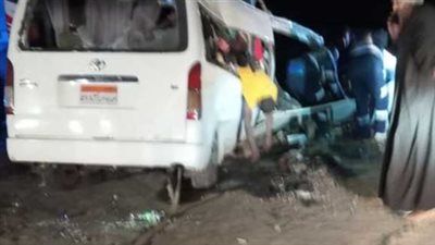 إصابة 9 أشخاص في انقلاب ميكروباص بحدائق أكتوبر بسبب اختلال عجلة القيادة - الخليج الان