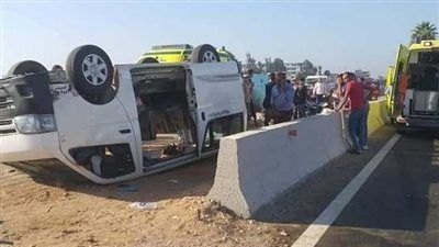 ننشر أسماء ضحايا انقـ ـلاب ميكروباص بالوادي الجديد - الخليج الان