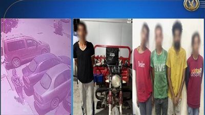 الداخلية تضبط عصابة سرقة لمبات السيارات بعد تداول فيديو الواقعة في السويس - الخليج الان