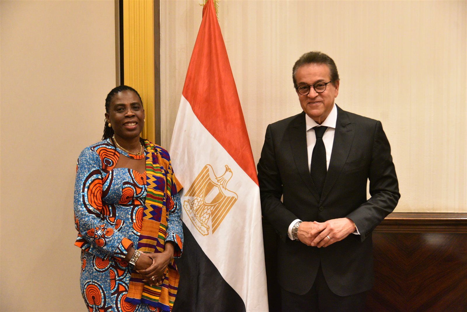 وزير الصحة يبحث مع مفوضة الاتحاد الإفريقي تعزيز التعاون الصحي المشترك - الخليج الان