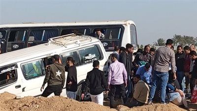 وزيرا التضامن الاجتماعي والعمل يقرران زيادة التعويضات لضحايا حادث طريق أشمون إلى 500 ألف جنيه لأسرة كل متوفي - الخليج الان