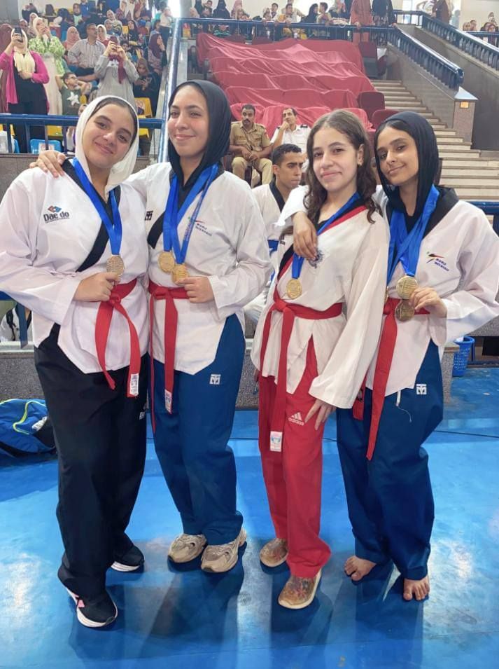 67 ميدالية متنوعة.. تايكوندو نادي الحوار يحصد الذهب في بطولة وسط الدلتا - الخليج الان