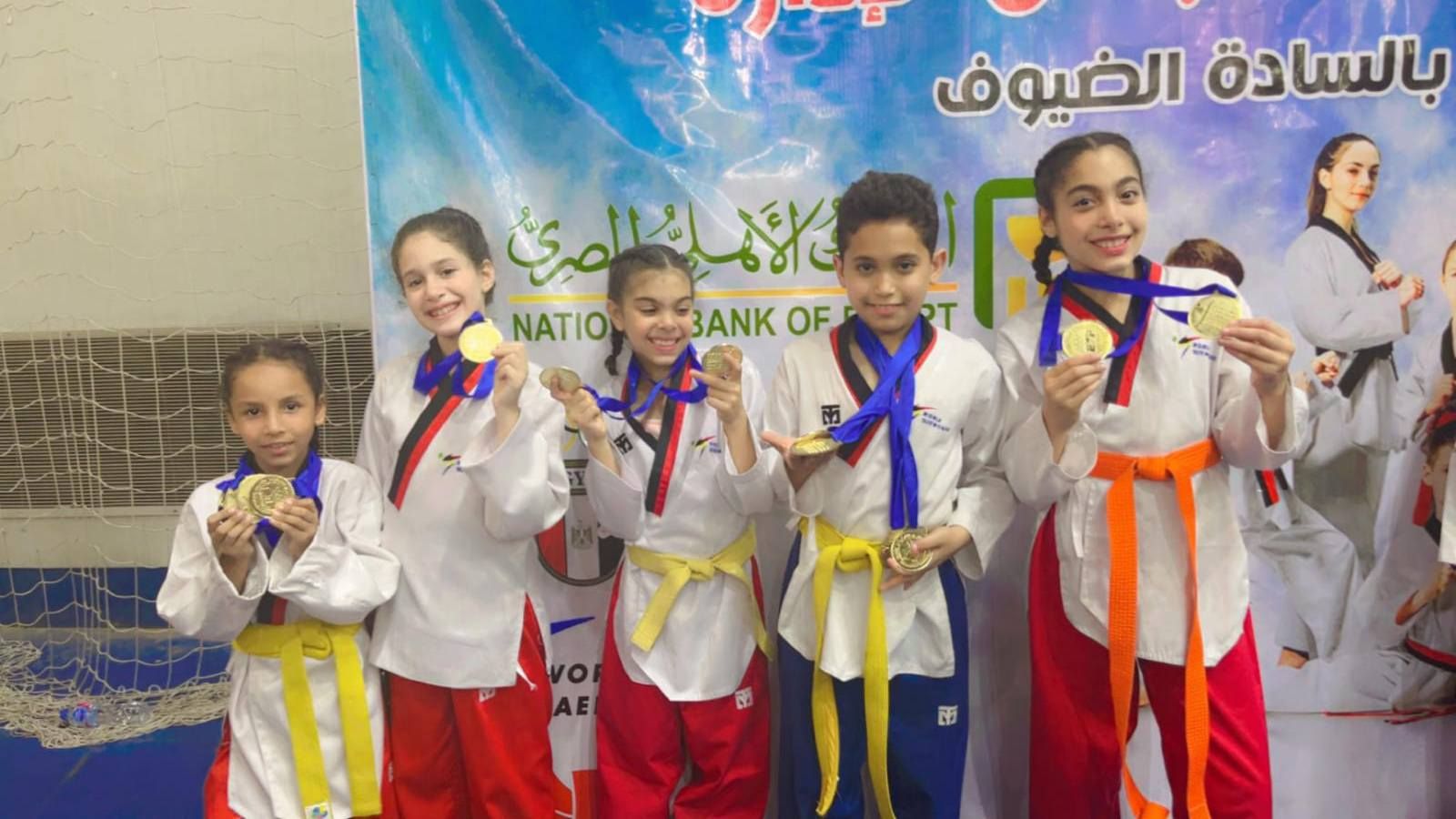 67 ميدالية متنوعة.. تايكوندو نادي الحوار يحصد الذهب في بطولة وسط الدلتا - الخليج الان