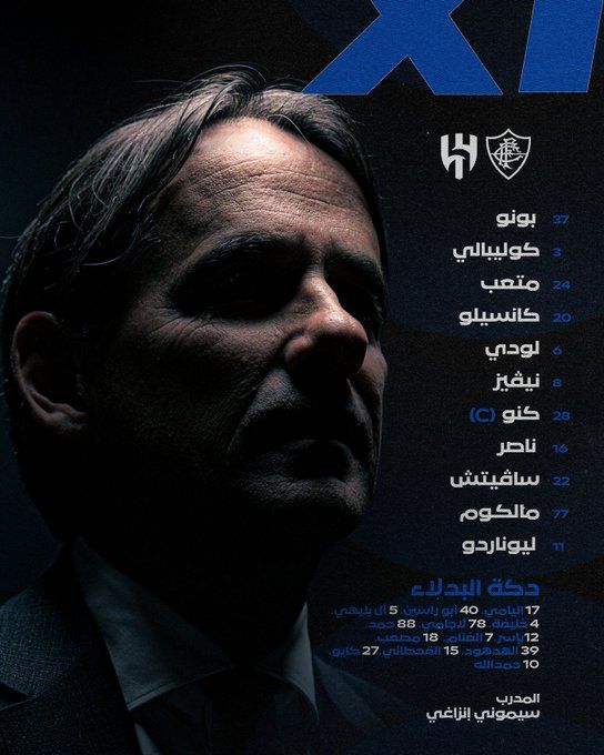 التشكيل الرسمي لمباراة الهلال وفلومينينسي في ربع نهائي كأس العالم للأندية - الخليج الان